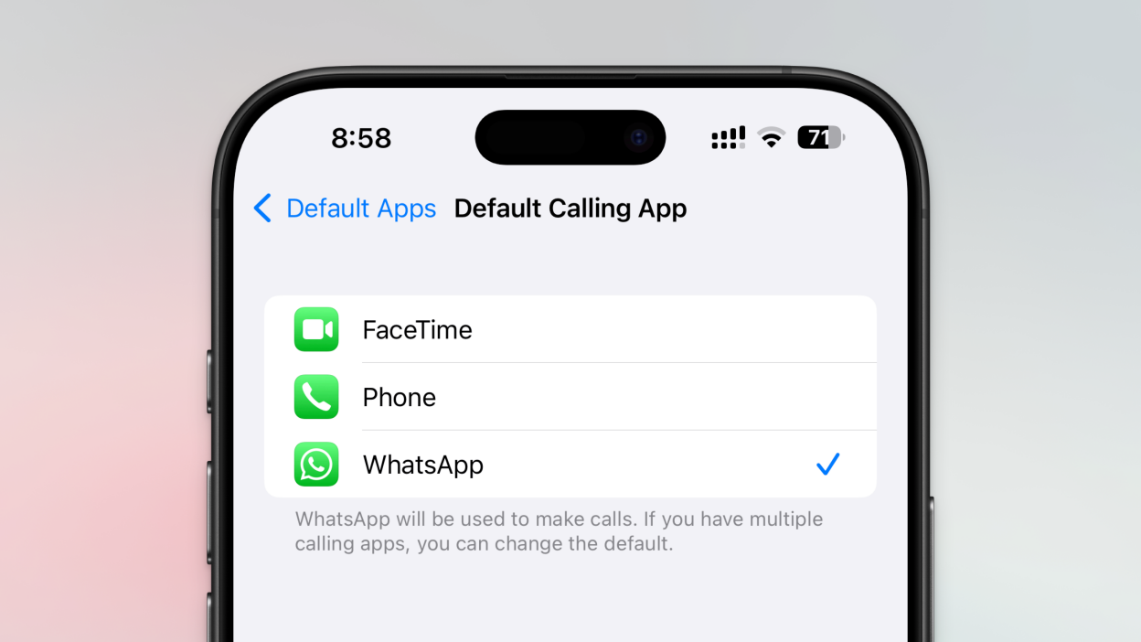 WhatsApp Can Now Be Your Default Messaging and Calling App on iPhone